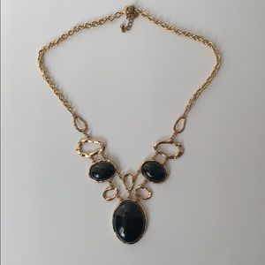 Chunky Gold & Black Necklace